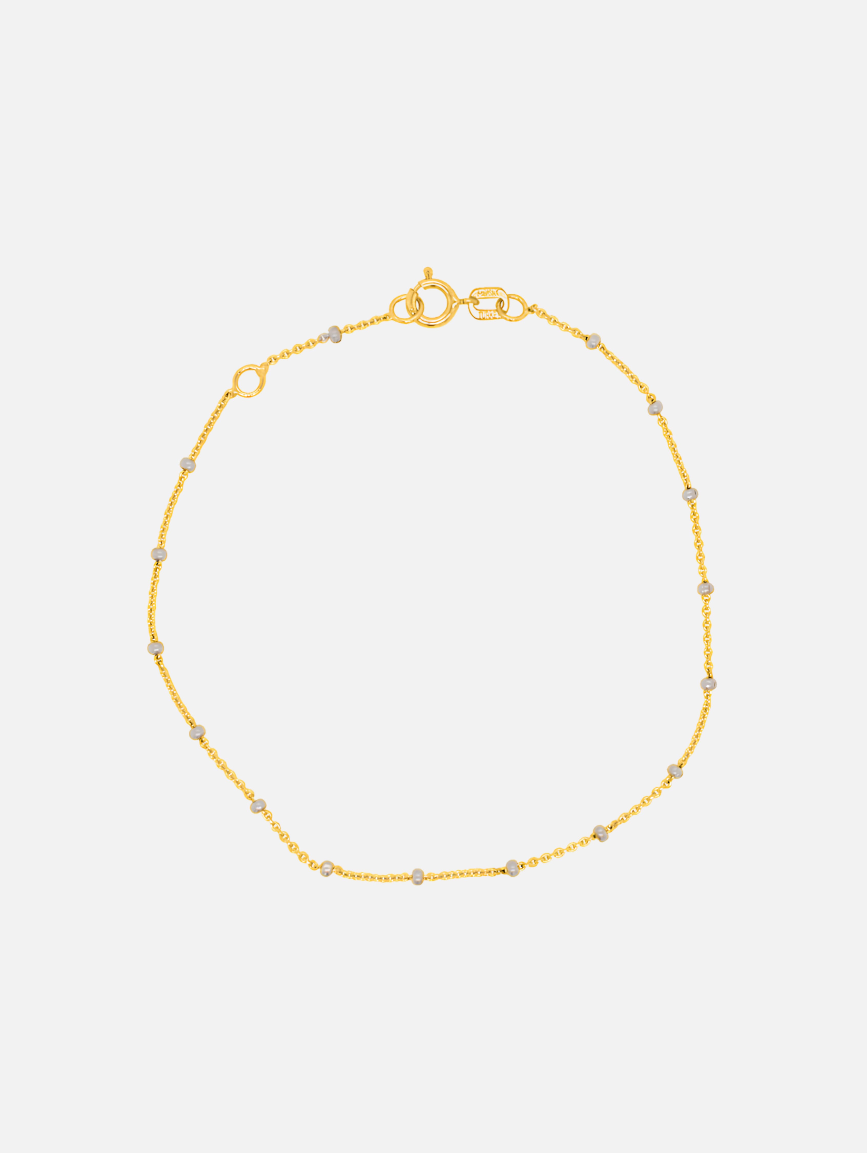 Dewdrop Gold Anklet