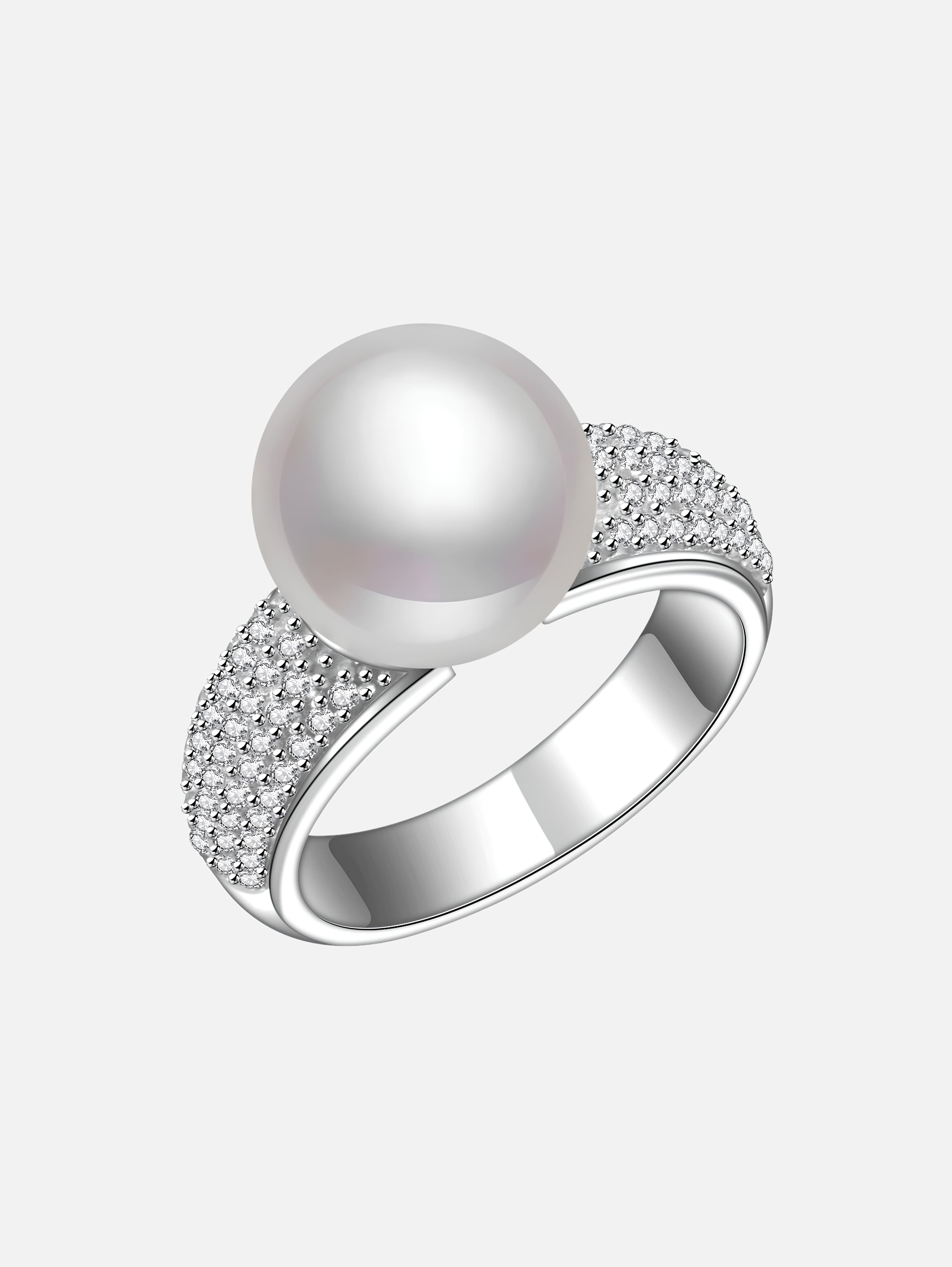 Pearl Purity Sparkle Ring