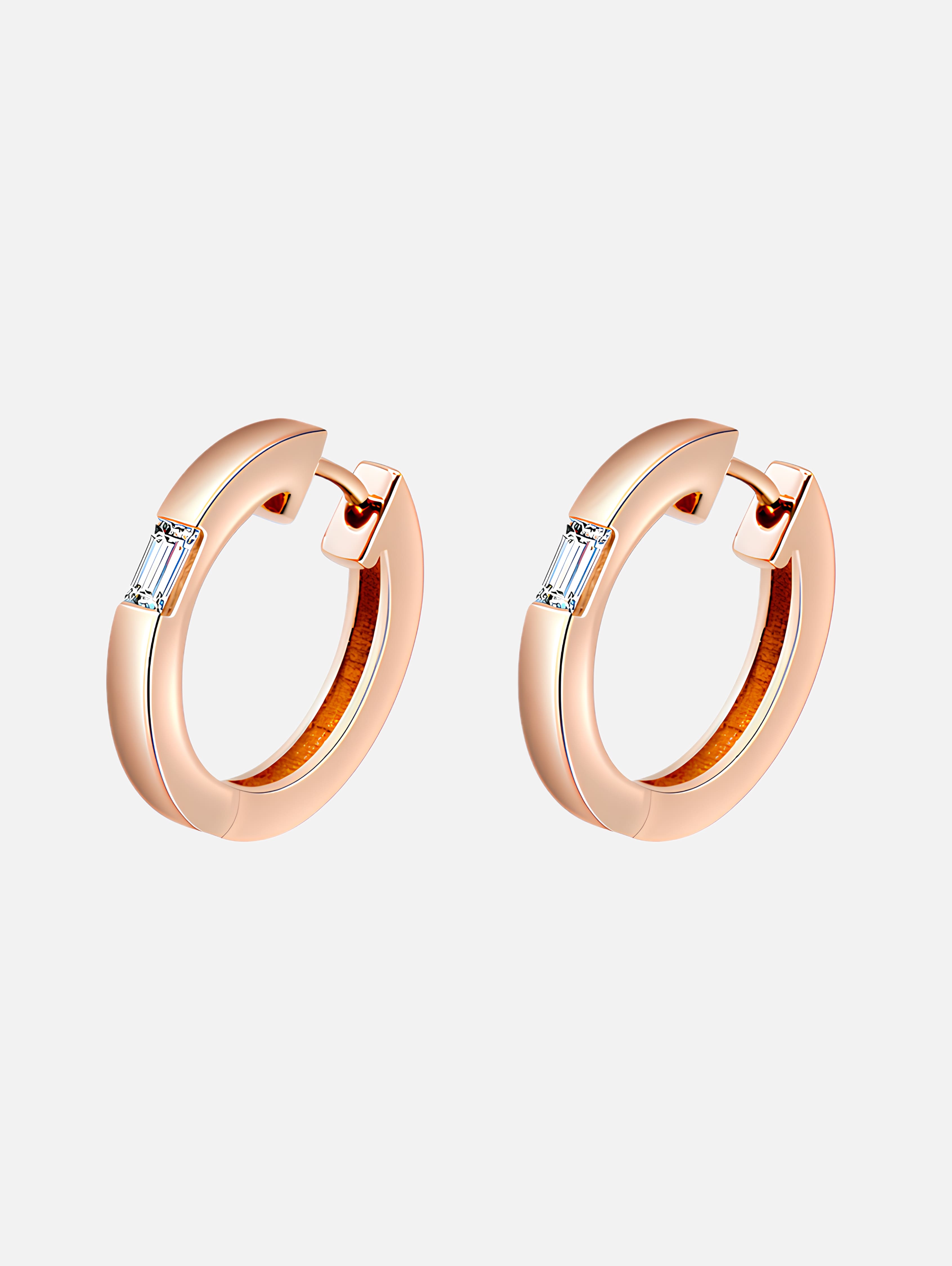 Petite Pink Prism Hoops89