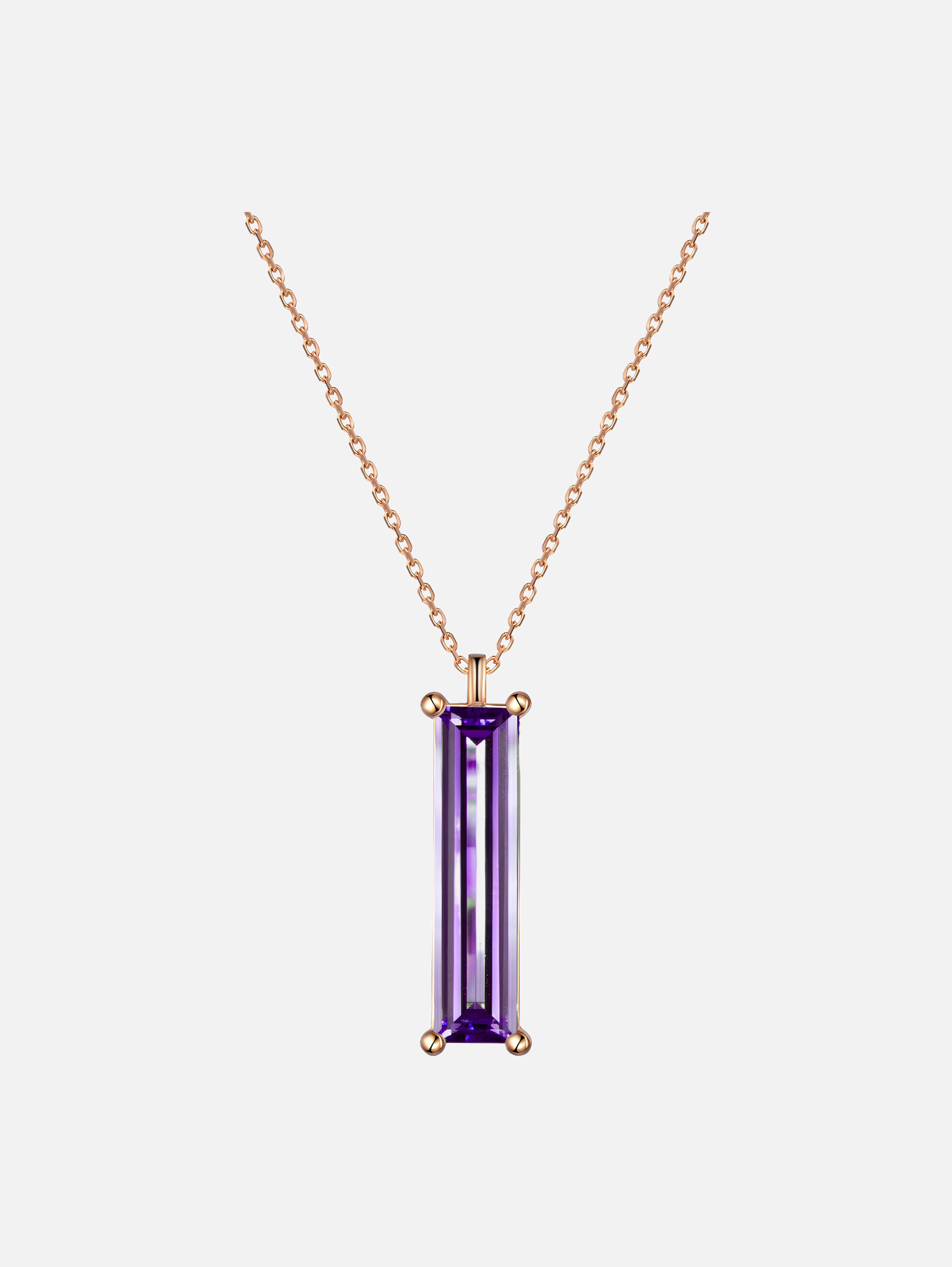 Amethyst Column Pendant