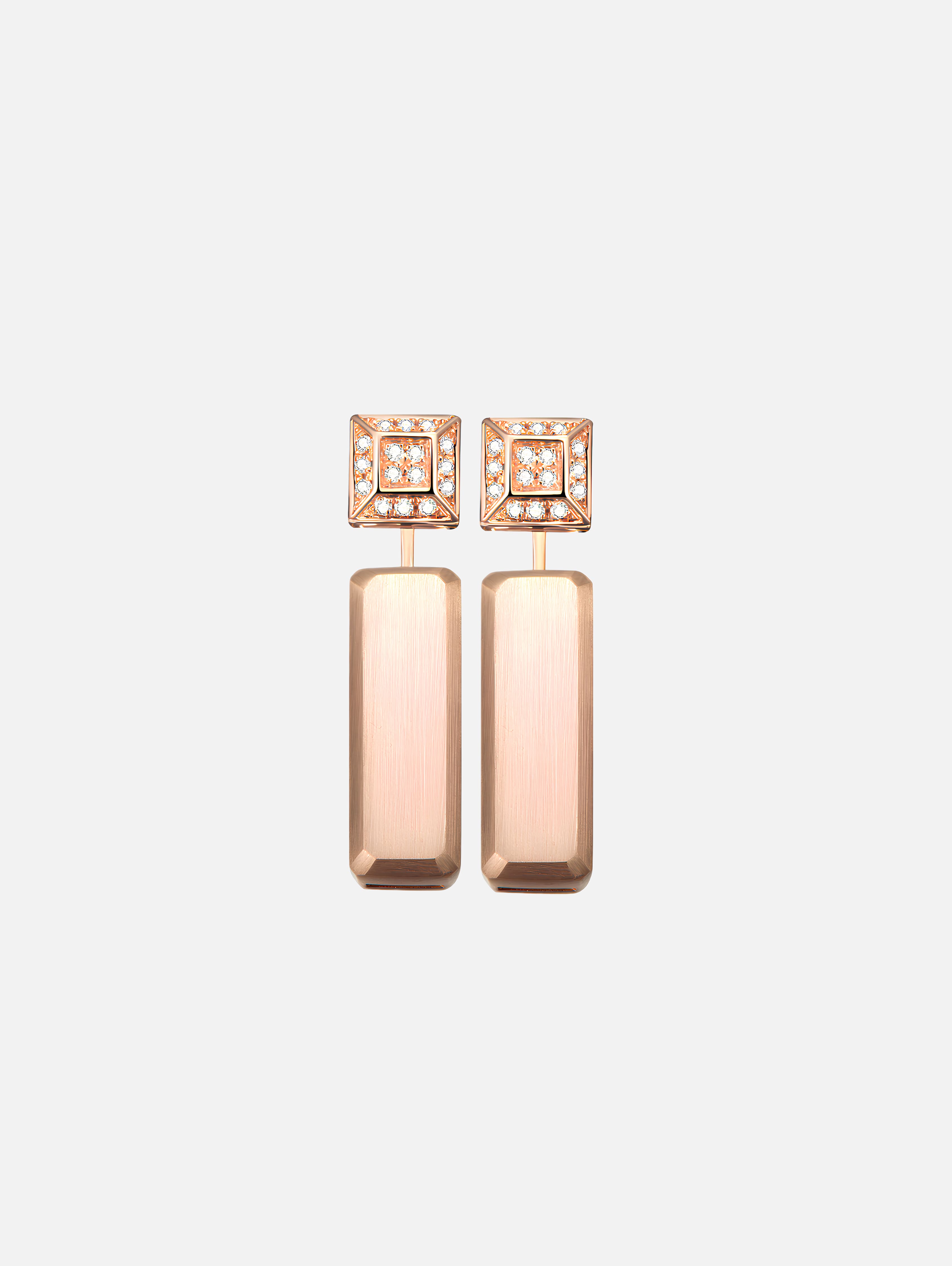 Blush Geometric Spark Earrings