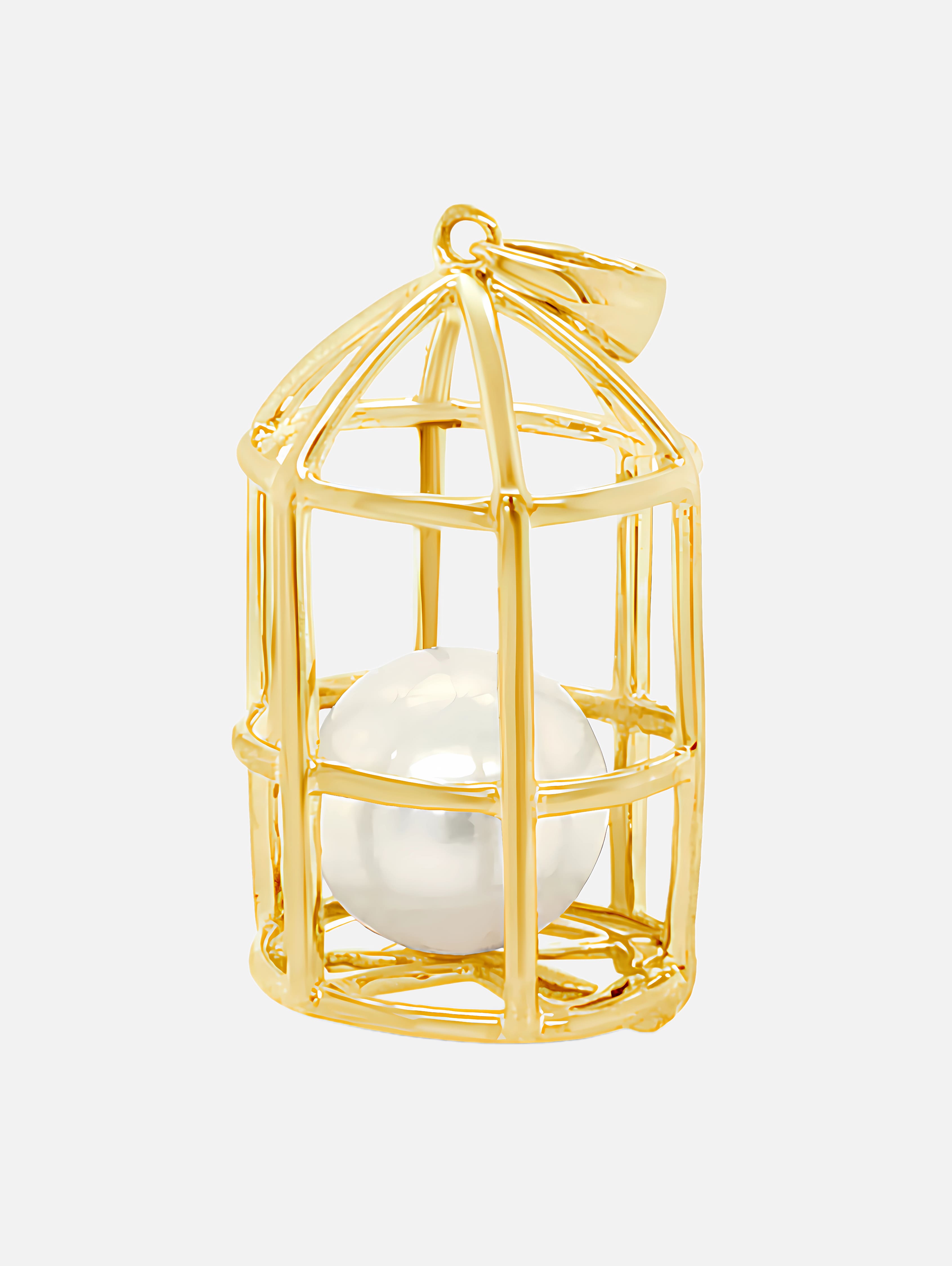 Golden Sanctuary Pearl Charm